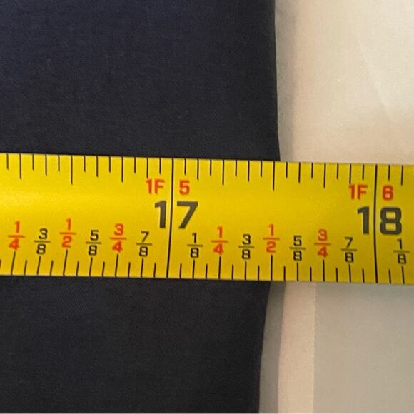 Eddie Bauer Navy Ruffled Academia OfficeCore Feminine Top Size M - Picture 10 of 11